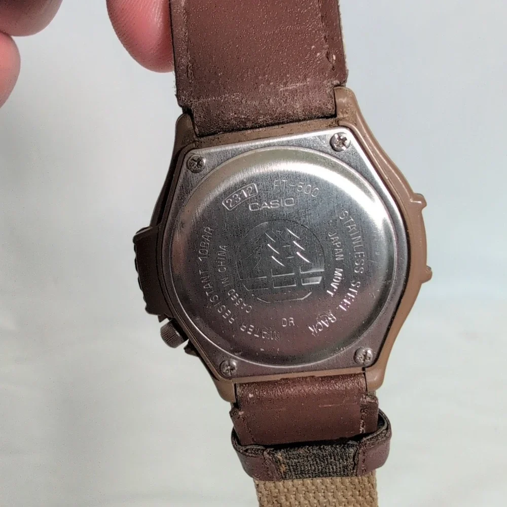 Casio Forester mens watch FT-500 new batt light date